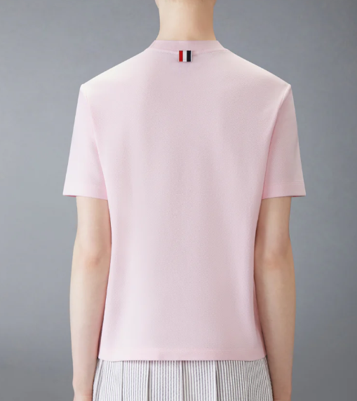 SHORT SLEEVE TEE W/ ENGINEERED 4 BAR STRIPE IN CLASSIC PIQUE