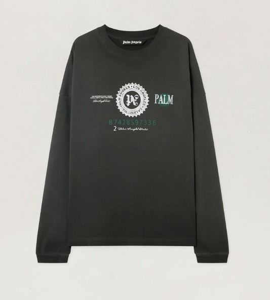 PA DOLLAR LOOSE TEE L/S VINTAGE BLACK -