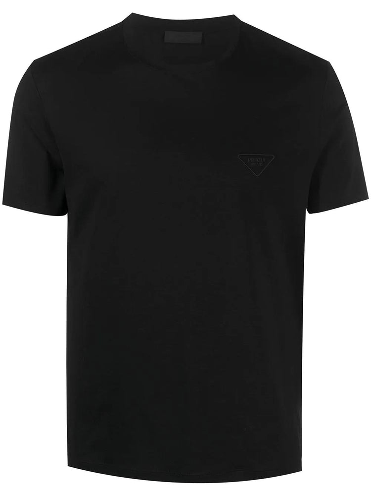 logo-embroidered cotton T-shirt