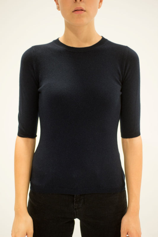 LA ROSE maglia 3/4 cashmere ocra