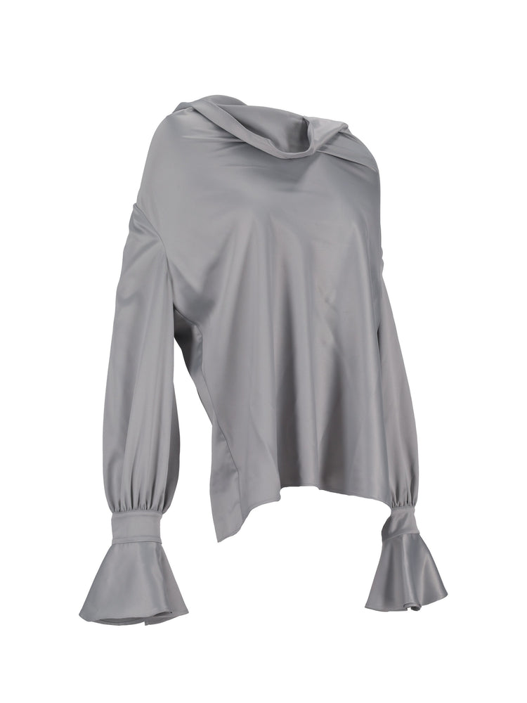 FILIPA BLUSA CREPE SATIN