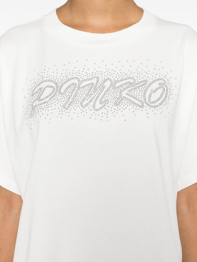 Duetto studded-logo T-shirt