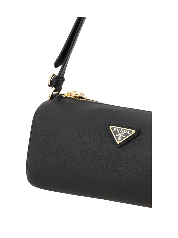 triangle-logo shoulder bag