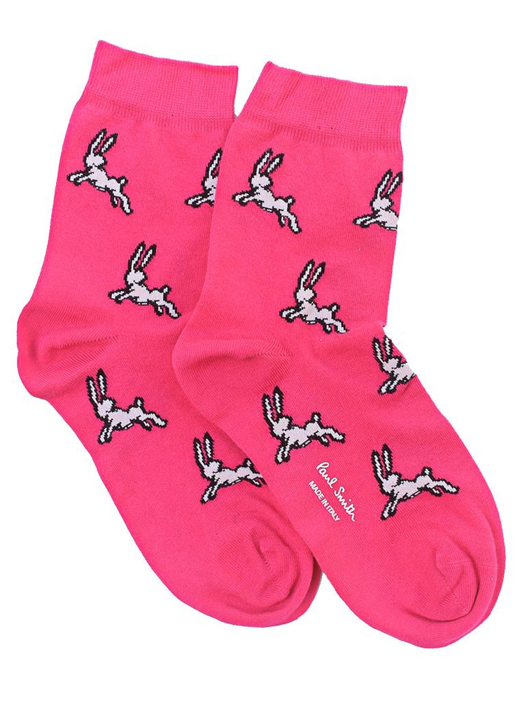 PAUL SMITH bunnies socks pink