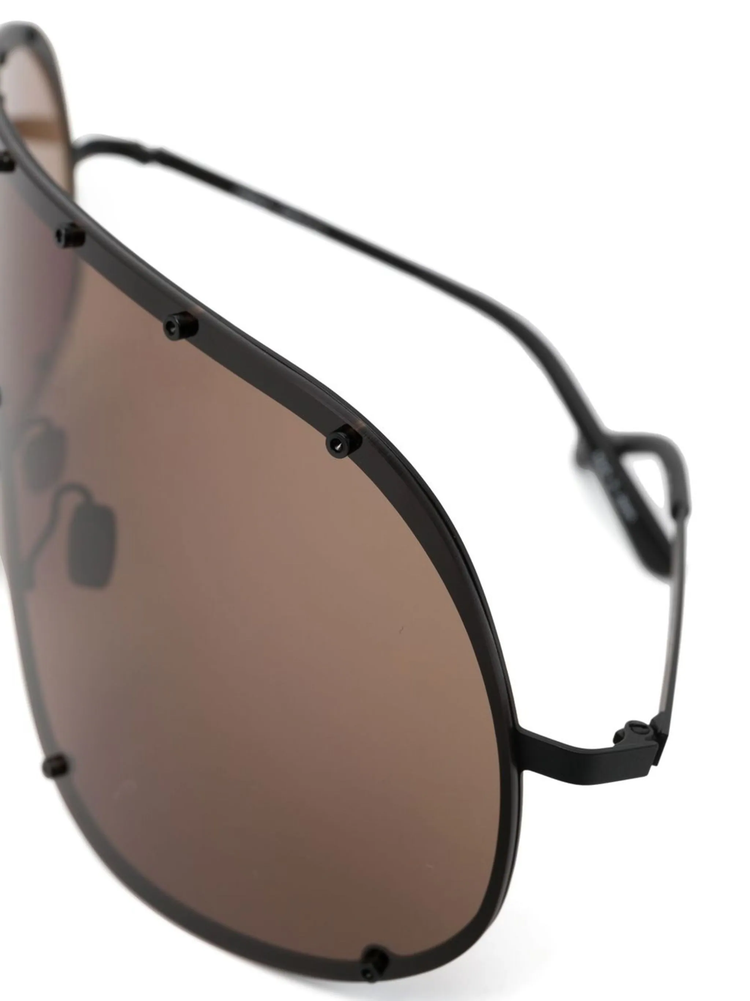 Shield oversized-frame sunglasses