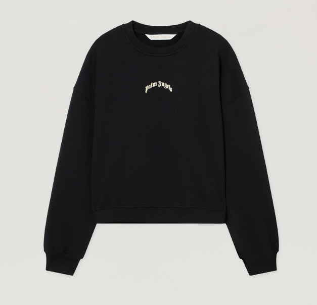 CURVED LOGO LOOSE CROP CREW