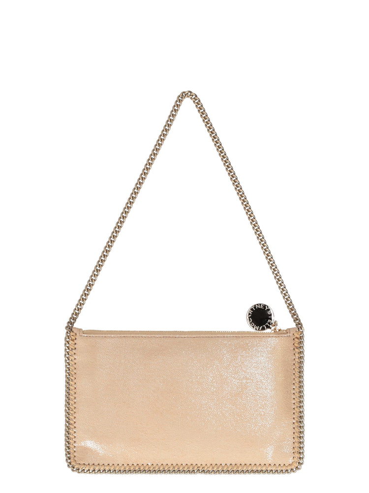 FALABELLA POCHETTE ACCESSOIRE ECO SHINY DOTTED CHAMOIS W/TONAL CHAIN