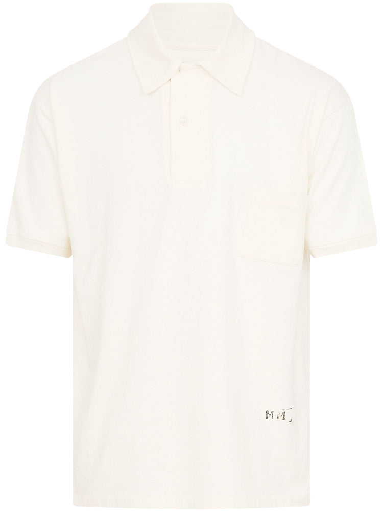 logo-print polo shirt