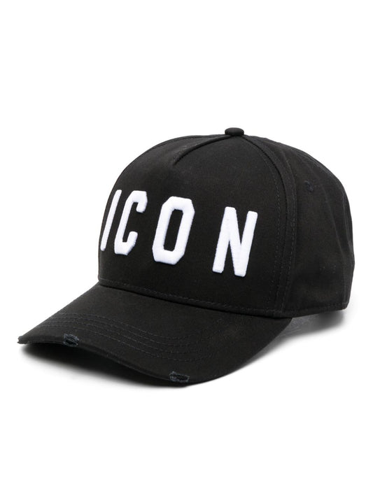 Icon embroidered-logo baseball cap