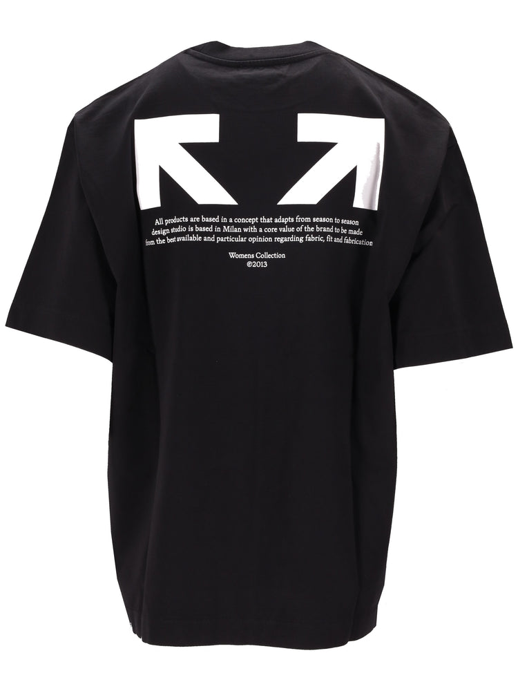 HALF ARROW SKATE S/S TEE UNI BLACK - WHI