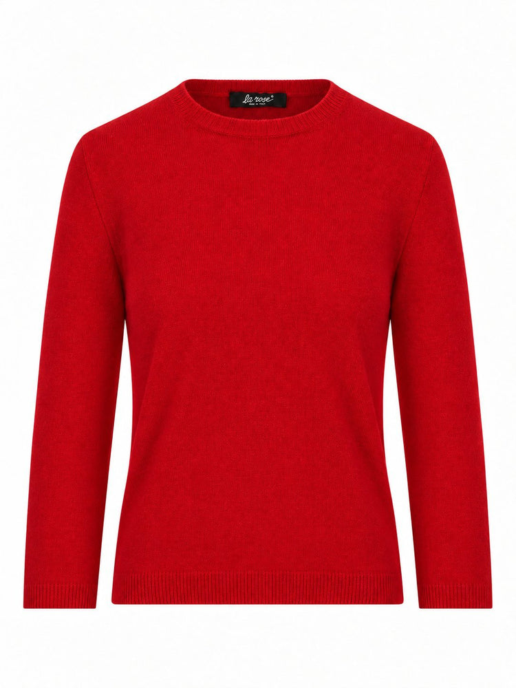 LA ROSE maglia 3/4 cashmere beige chiaro