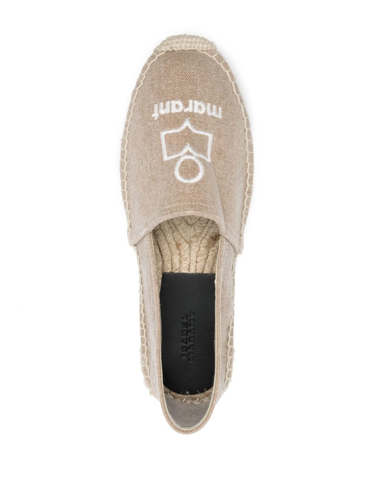 Canae logo-embroidered espadrilles