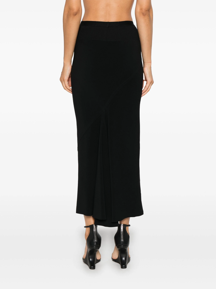 Calf Bias midi skirt