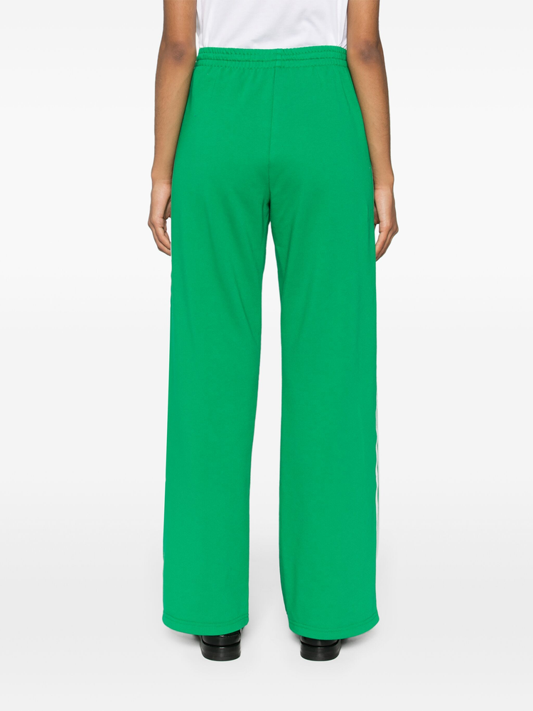 logo-embroidered straight trousers