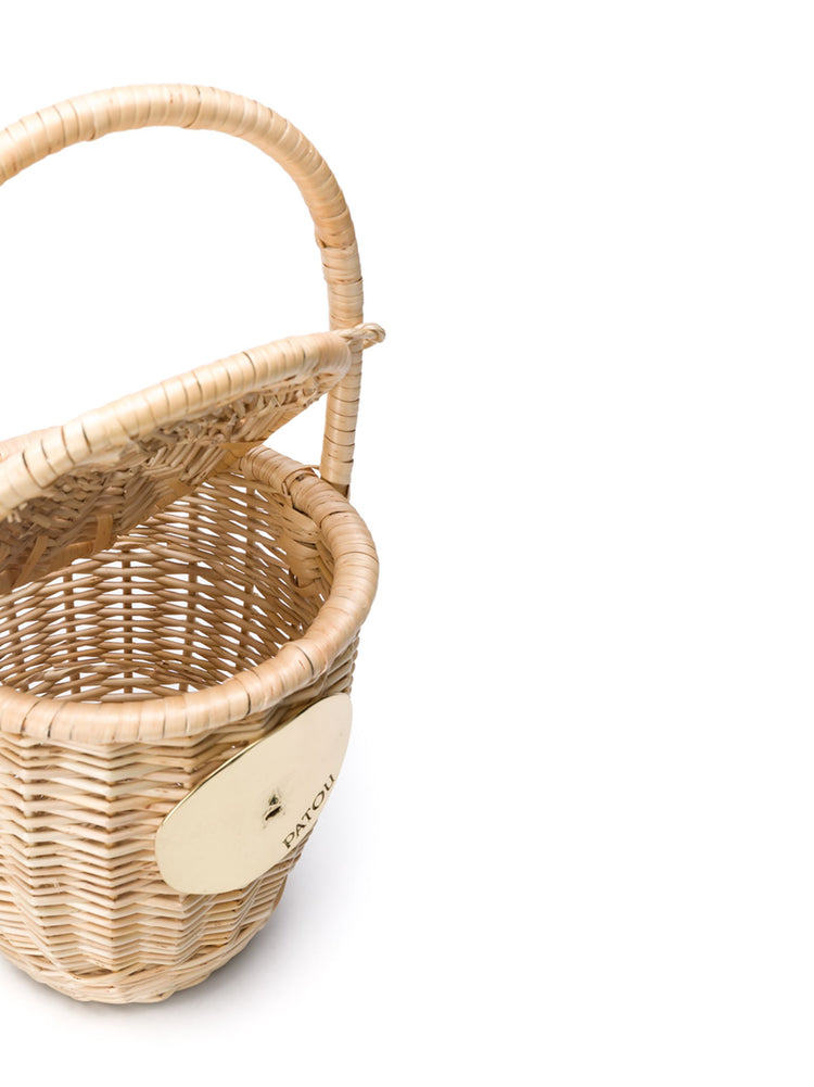 wicker bucket bag