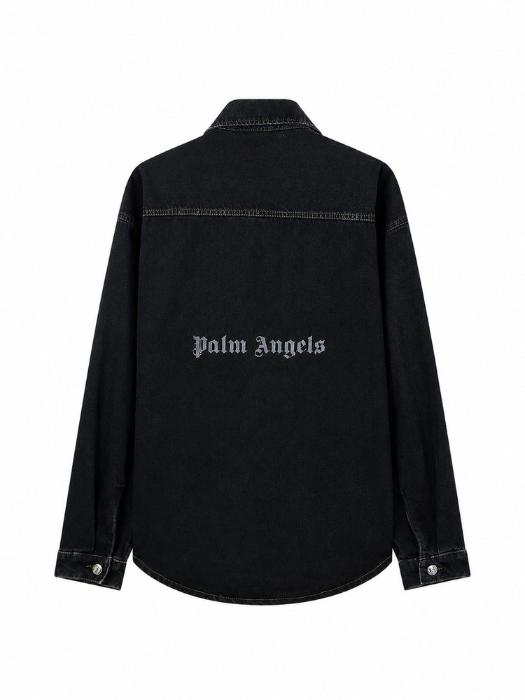 CLASSIC LOGO FADED DENIM SHIRT