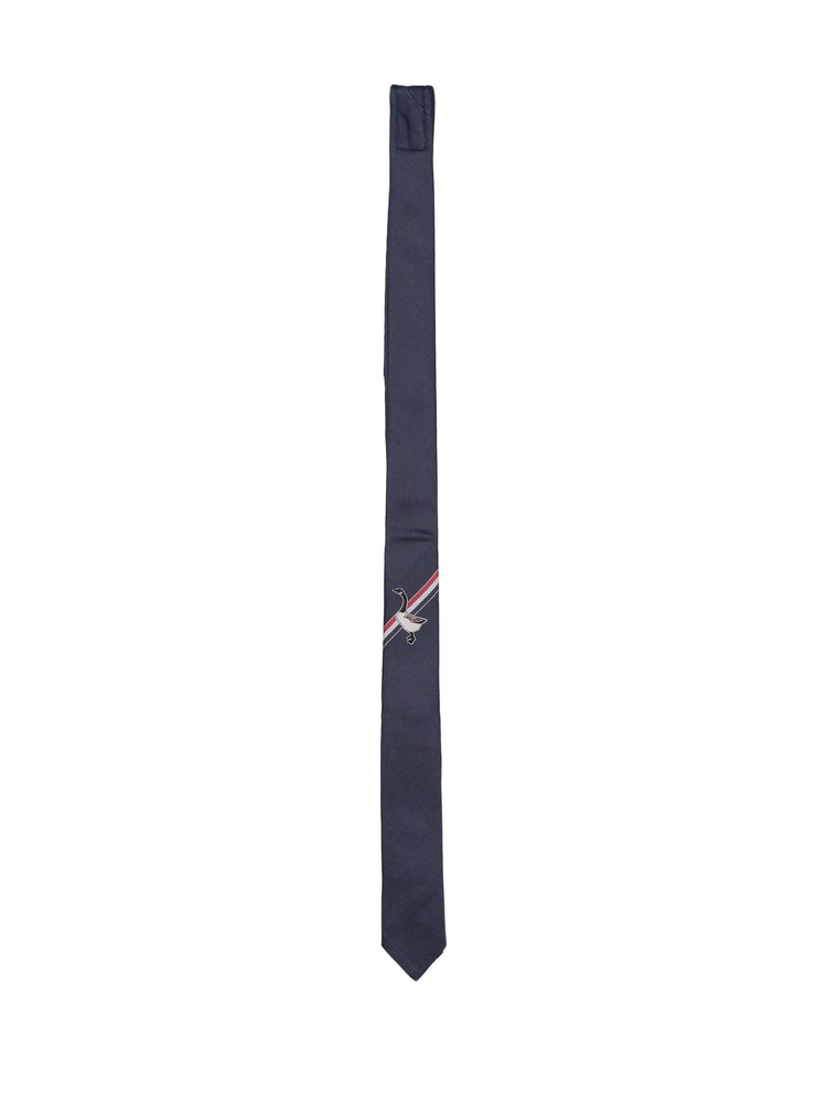 CLASSIC TIE IN ENGINEERED RWB GOOSE ICON TIE JACQUARD
