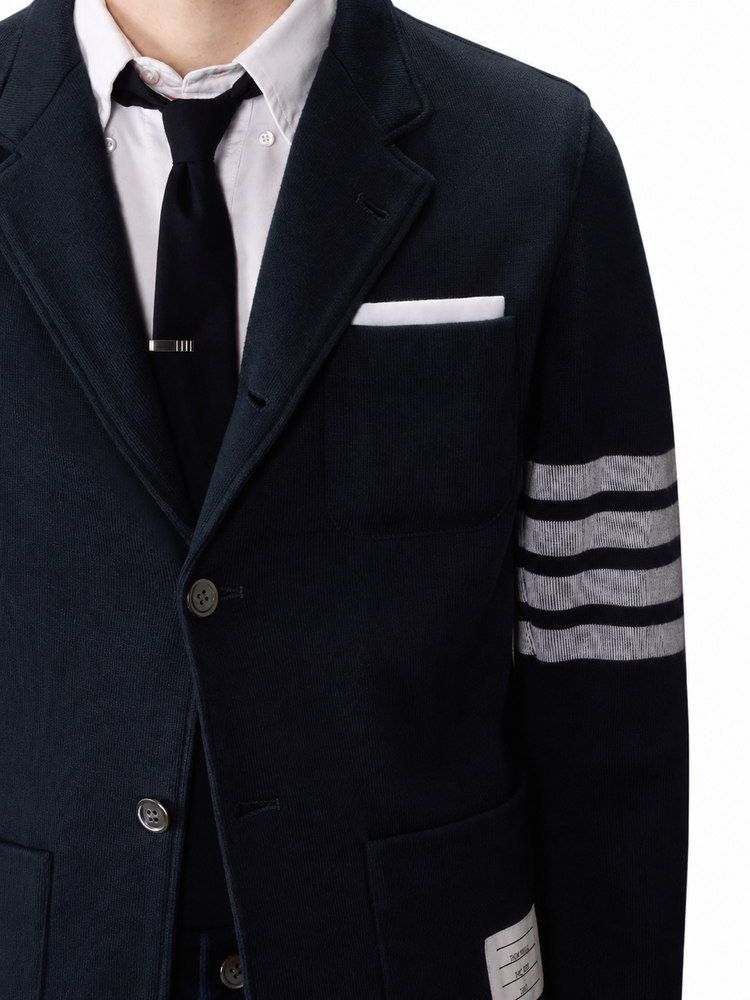 SACK JACKET IN DOUBLE FACE KNIT W/ ENG 4BAR