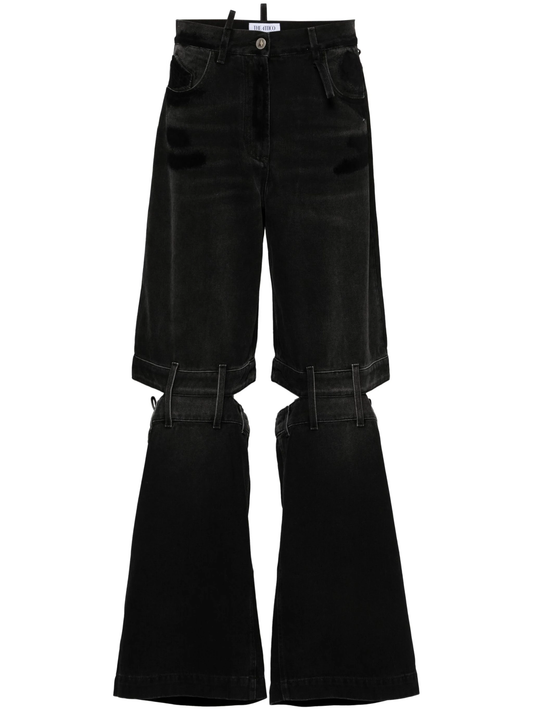 Lunghi high-rise wide-leg jeans