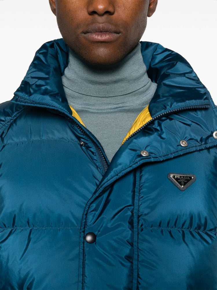 triangle-logo puffer jacket