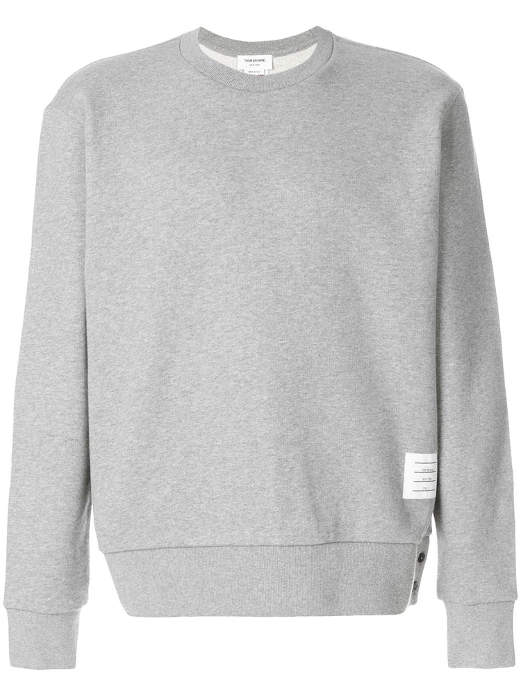CREWNECK PULLOVER W/ CENTER-BACK RWB STRIPE IN CLASSIC LOOPBACK