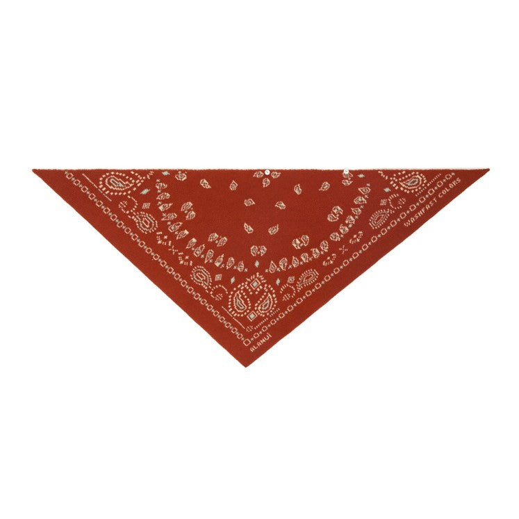 BANDANA JACQUARD SWEATER BRICK RED MULTI