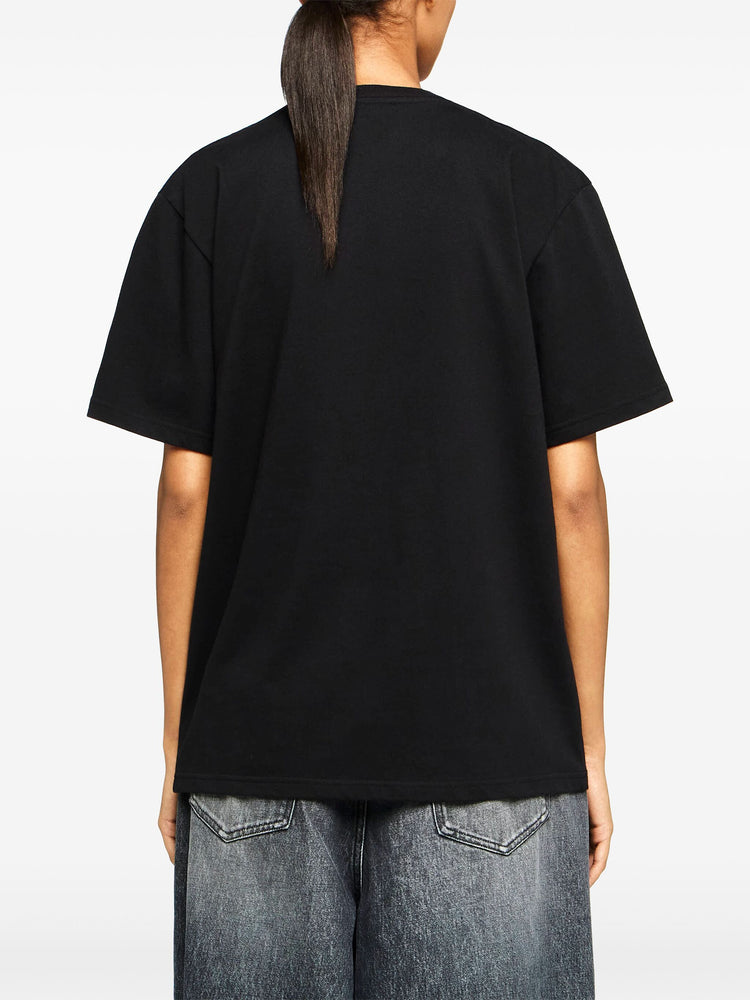 logo-embroidered T-shirt