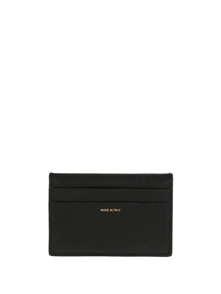Signature Stripe leather cardholder