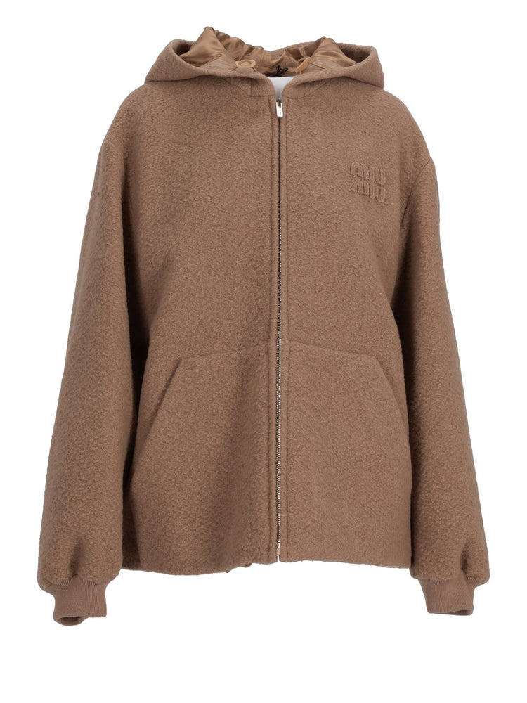 pile hoodie jacket