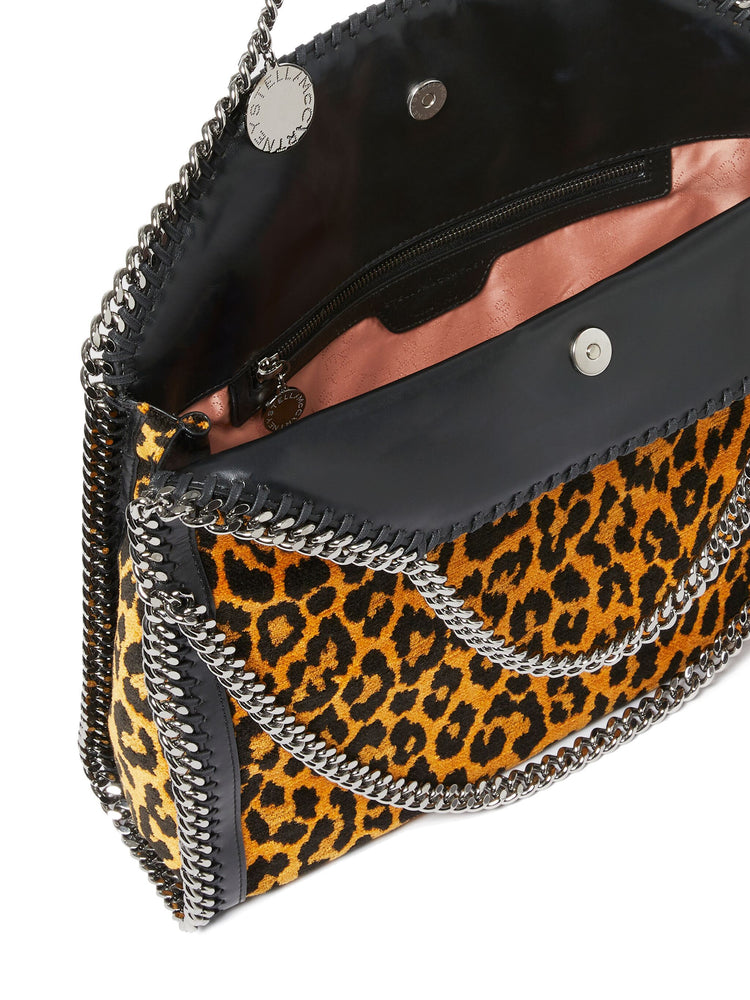 Falabella 3Chain leopard-print tote bag