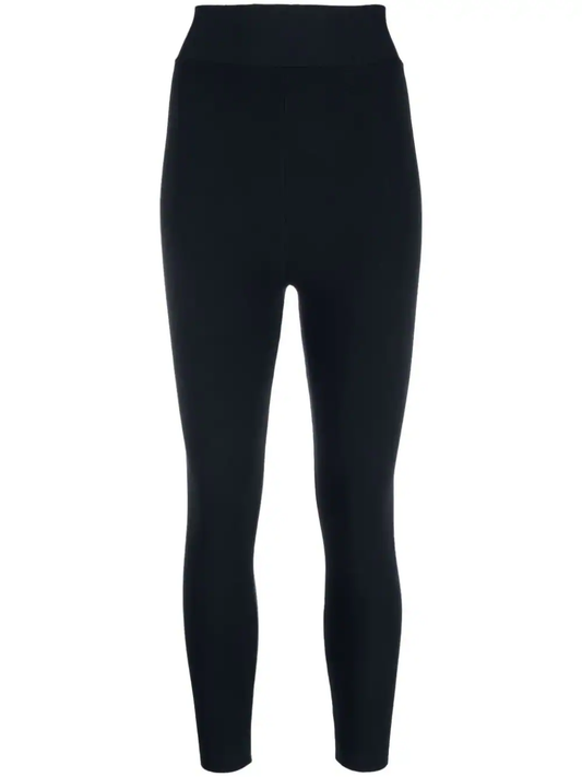 high-waisted elasticated-waistband leggings