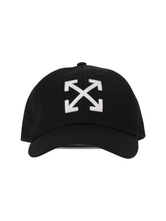 ARROW DRILL BASEBALL CAP BLACK - WHITE