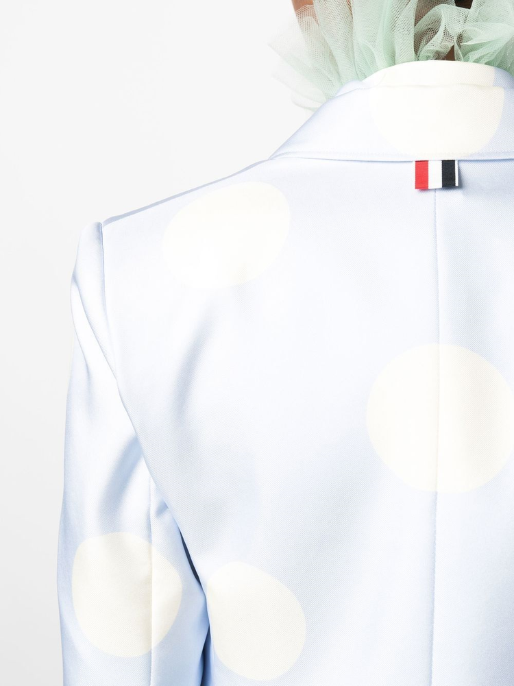 THOM BROWNE polka-dot print silk blazer