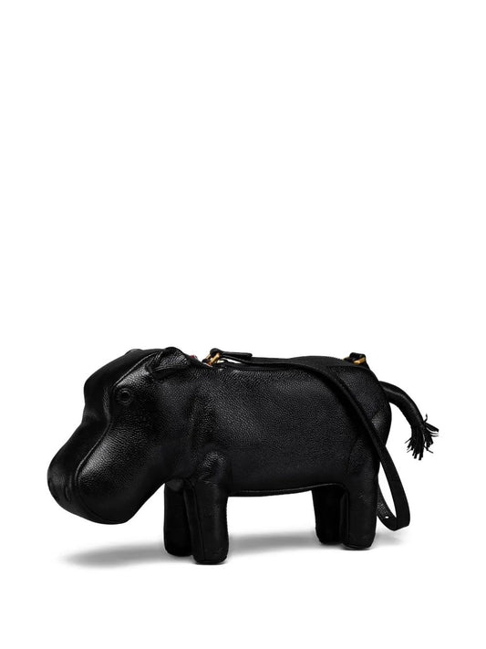 HIPPO BAGUETTE BAG IN PEBBLE GRAIN LEATHER