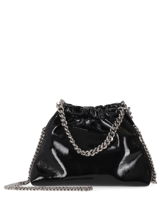 Falabella Mini Drawstring Bag Crinkled Patent Alter Mat