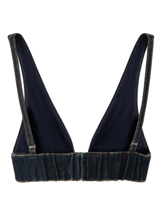 Bamako denim crop top