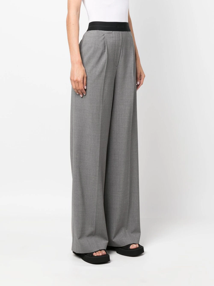 MSGM wide-leg high-waist trousers