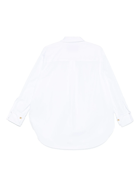 embroidered poplin shirt