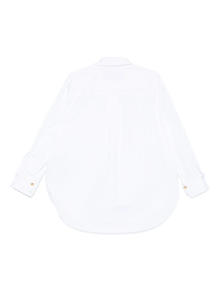 embroidered poplin shirt