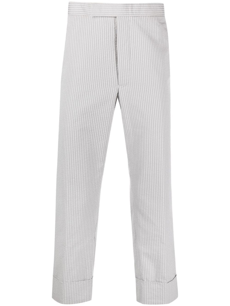 stripe-pattern tailored trousers