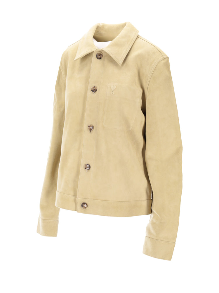 VESTE BOUTONNEE AMI DE COEUR EN CUIR