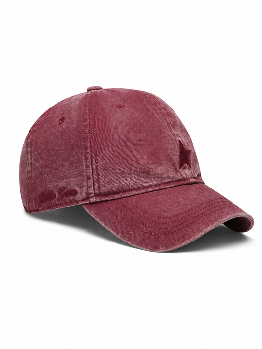 JOURNEY BASEBALL CAP/ WASHED COTTON TWILL/ STAR EMB