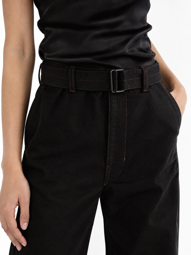 TWISTED BELTED PANTS