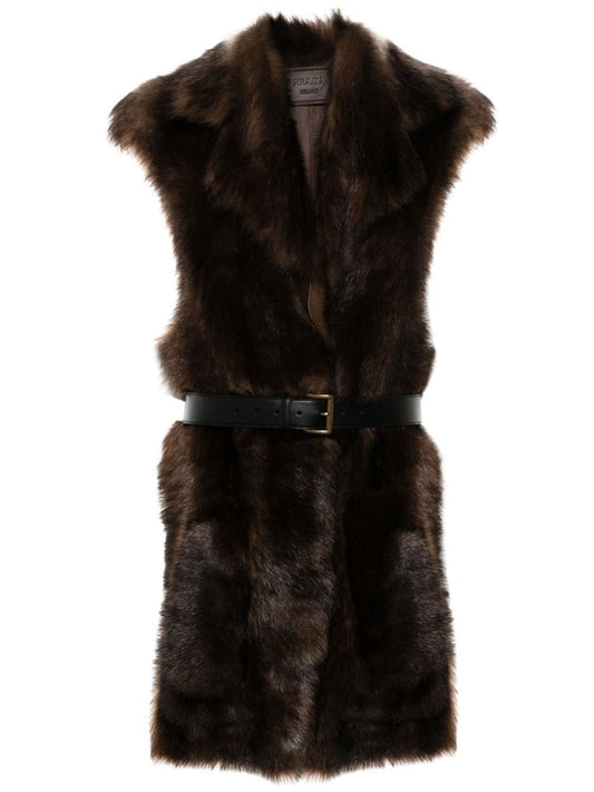 fur gilet