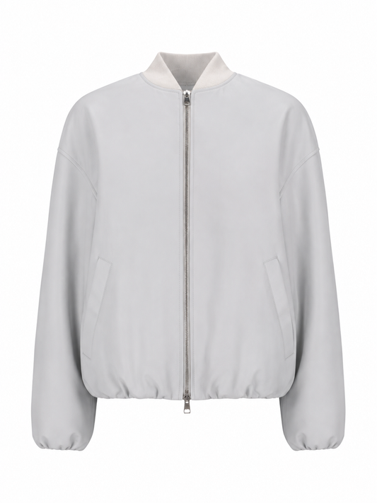 LA ROSE bomber nappa bianco