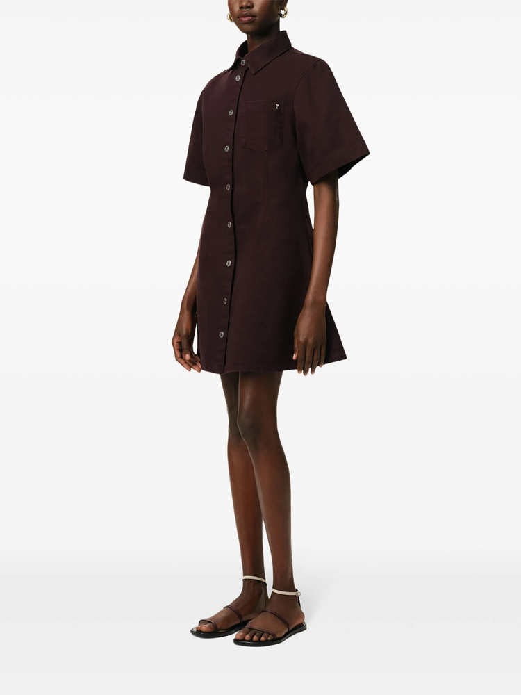 short-sleeve shirt dress