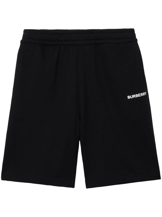 logo-print cotton track shorts