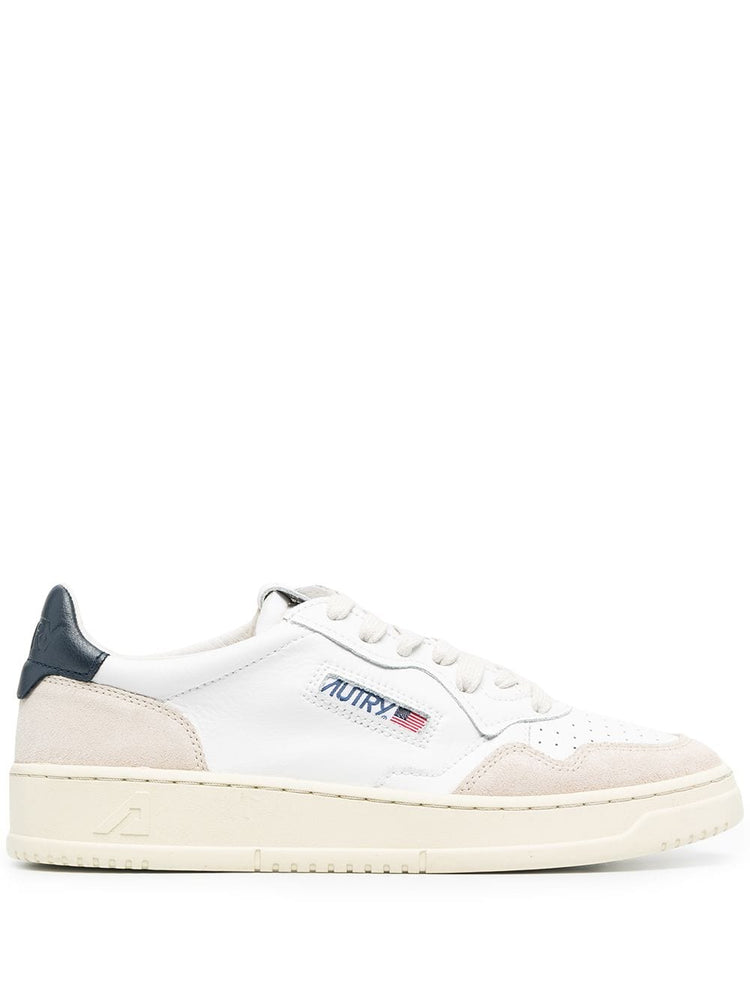 Medalist suede-panel sneakers