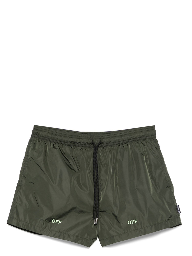 Off Stamp swim shorts