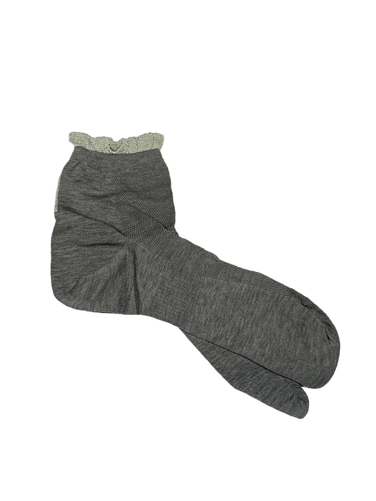 lurex and cotton tabi socks